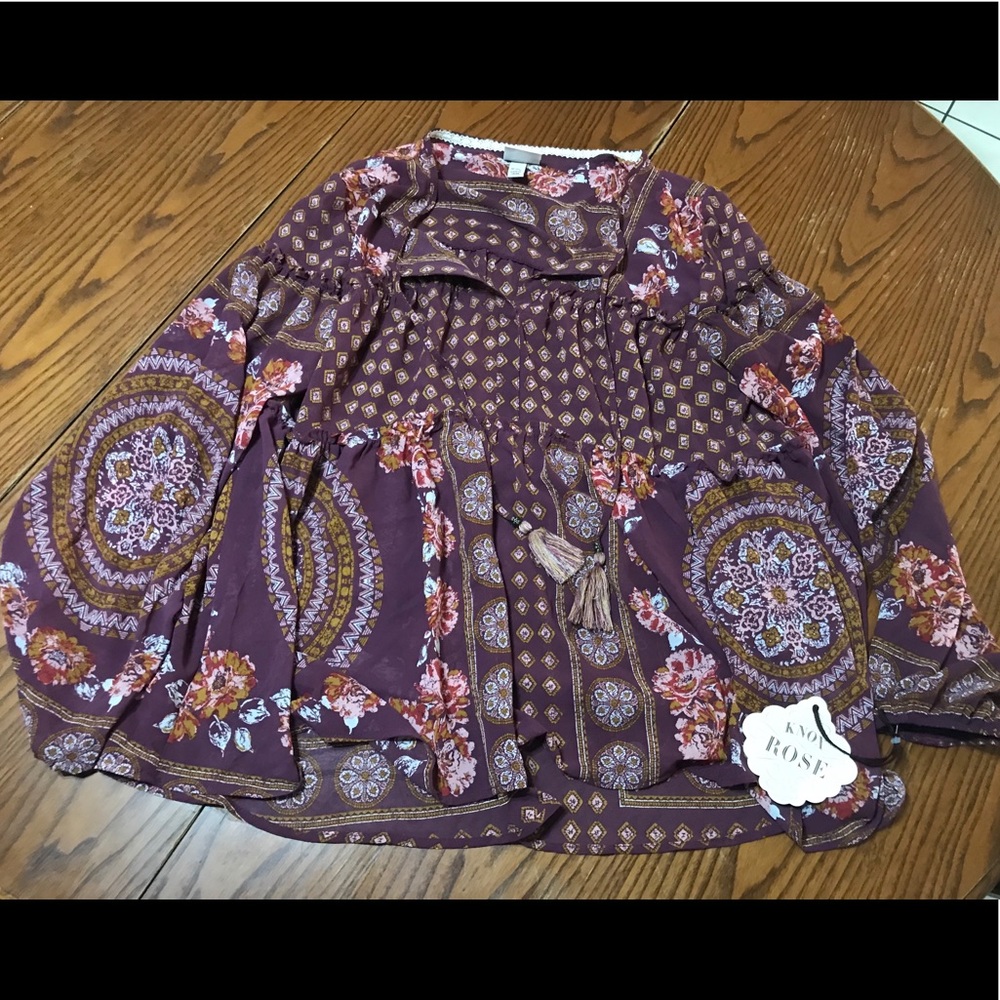 Knox rose blouse.